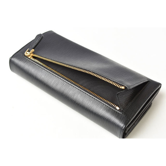 Prada Long Wallet Pass Case Saffiano Black - Picture 13 of 14